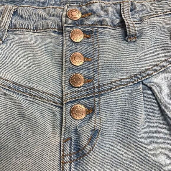 WILD FABLE Women’s Button Fly Retro Style Jeans Blue Size 10 Inseam 25.5 - Picture 7 of 10